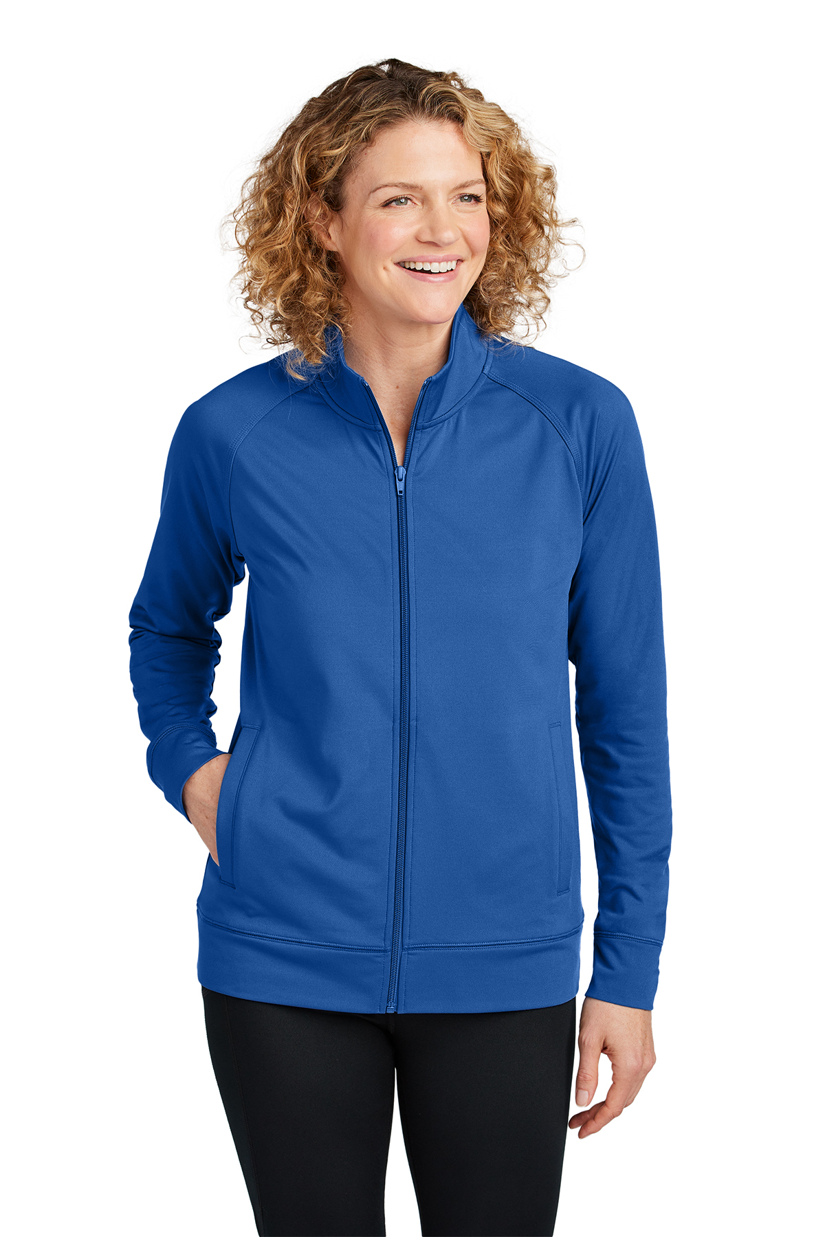 【新品、本物、当店在庫だから安心】 Sport-Tek Women's Jacket Cadet Full-Zip Stretch Sport-Wick ジャケット・アウター