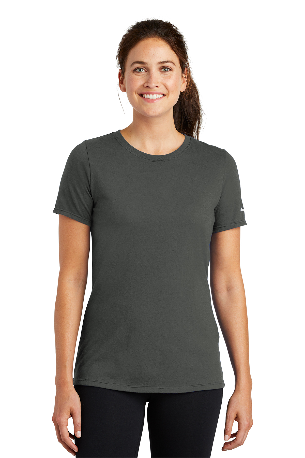 Nike Ladies Dri-FIT Cotton/Poly Scoop Neck Tee, Product