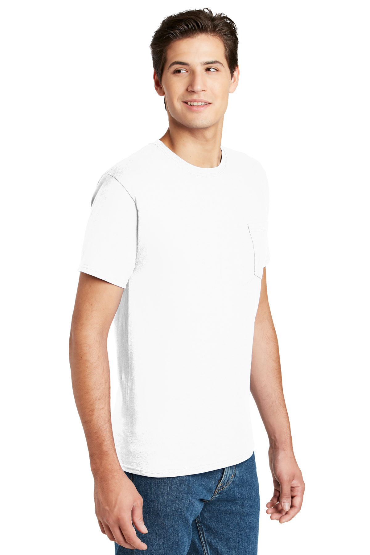 Hanes - Authentic 100% Cotton T-Shirt with Pocket | Product | SanMar