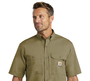 Carhartt Force ? Ridgefield Solid Short Sleeve Shirt CT102417 Navy –  Tri-State Industrial Supply