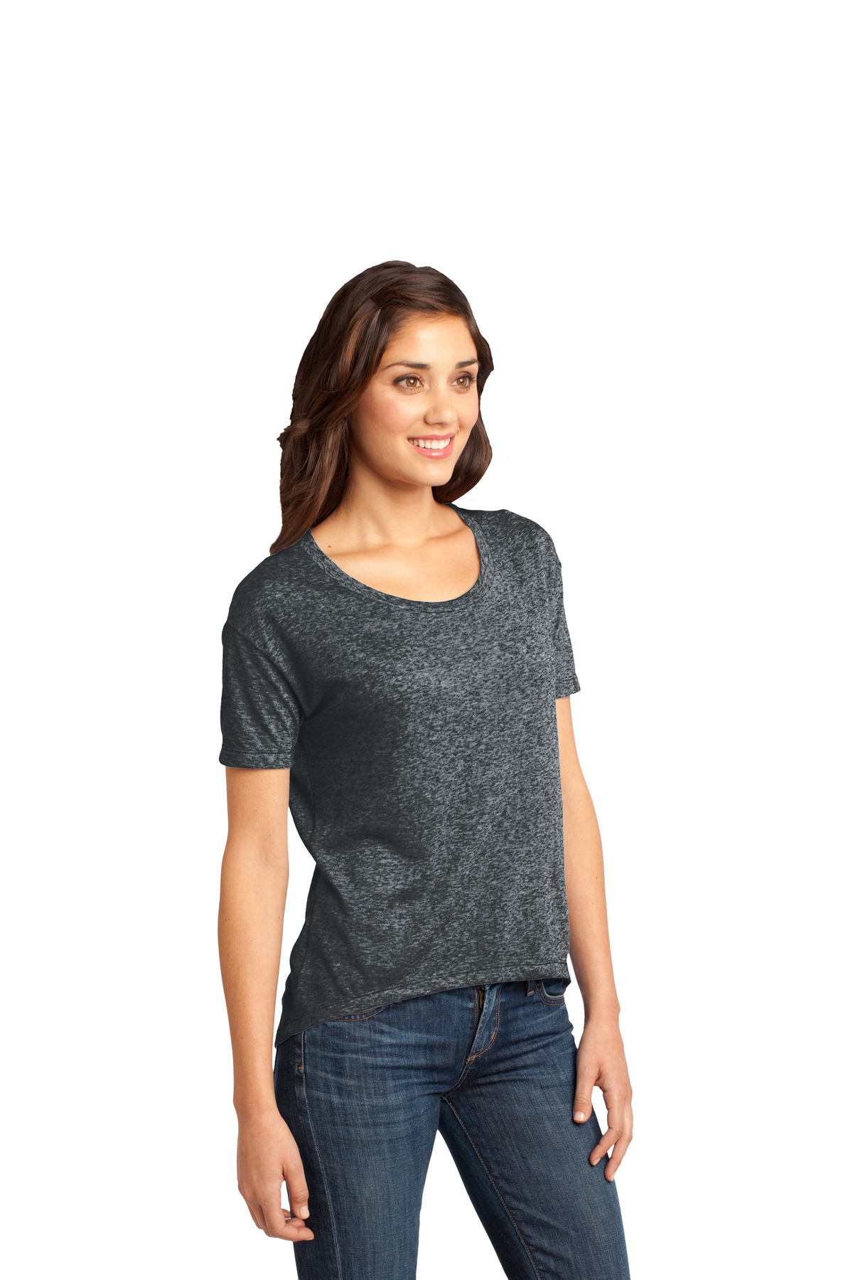 District - Juniors Microburn Hi/Lo Tee | Product | SanMar