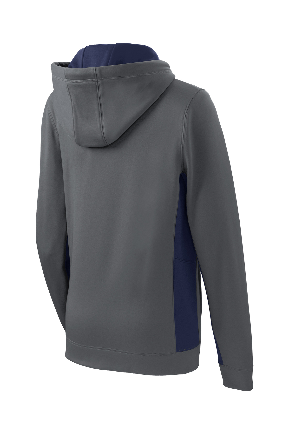 Sport-Tek Ladies Sport-Wick Fleece Colorblock Hooded Pullover | Product ...
