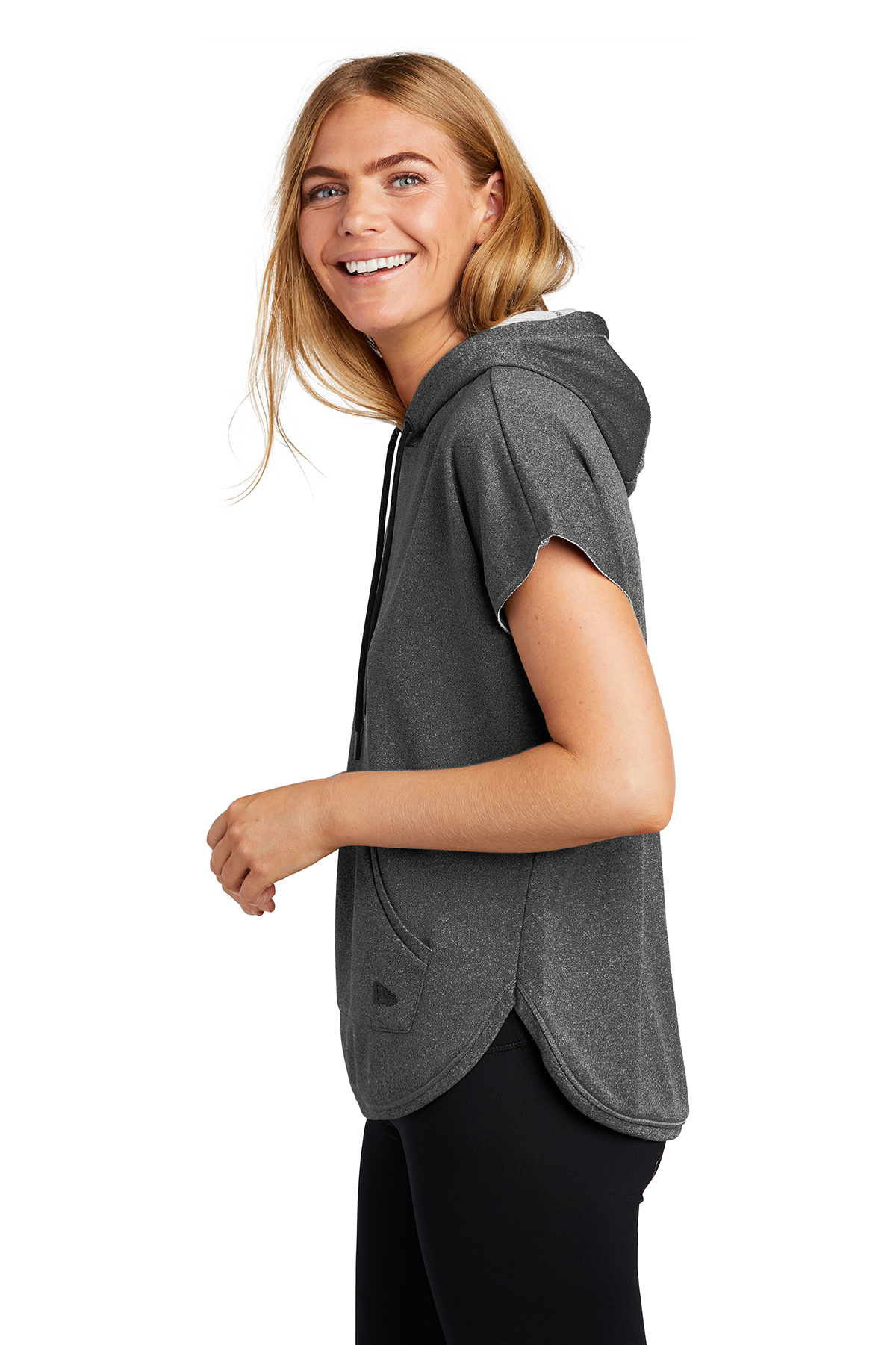 Women's Concepts Sport Heather Gray Philadelphia Flyers Tri-Blend Mainstream Terry Short Sleeve Sweatshirt Top Size: Small