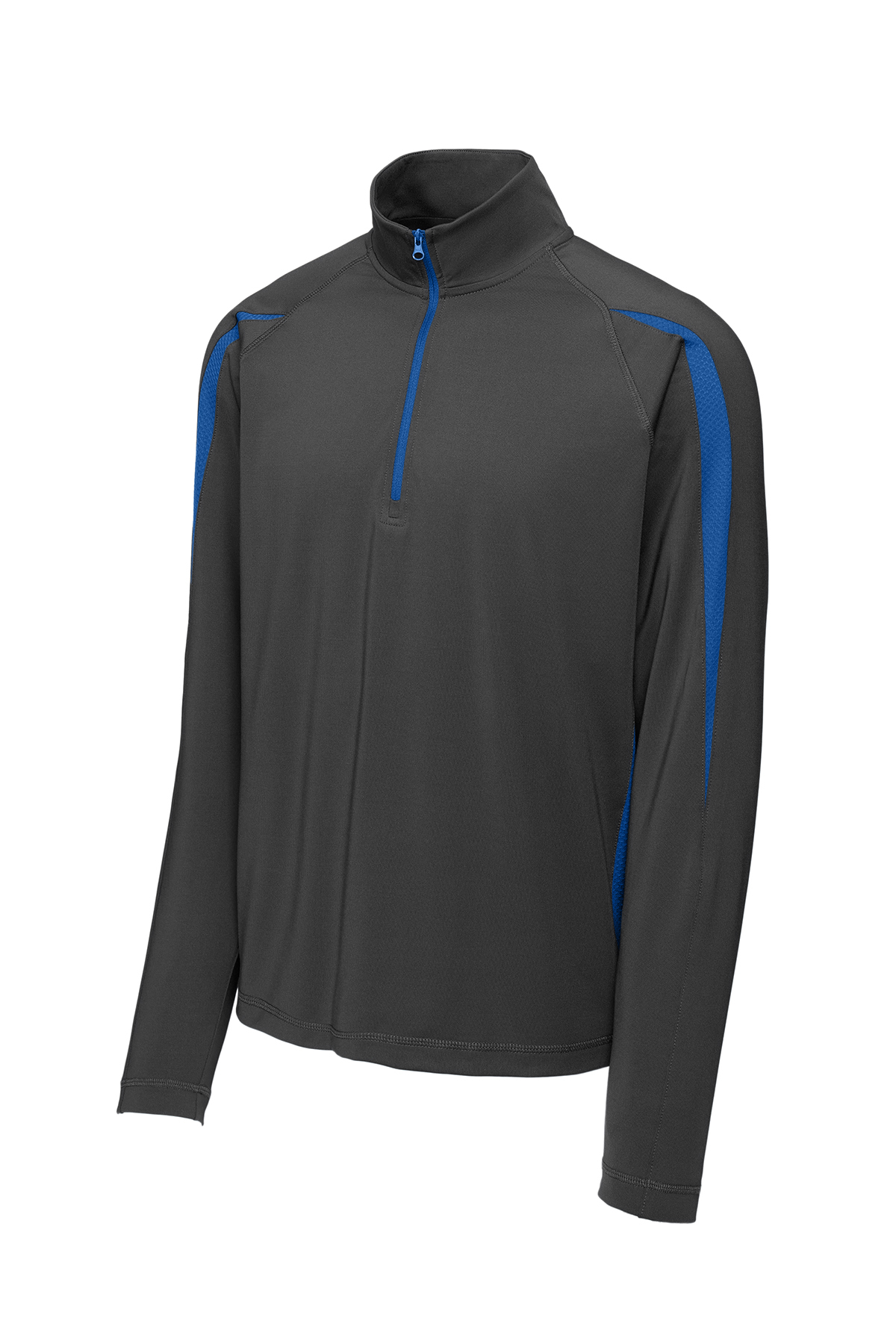 Sport-Tek Sport-Wick Stretch 1/2-Zip Colorblock Pullover | Product | SanMar