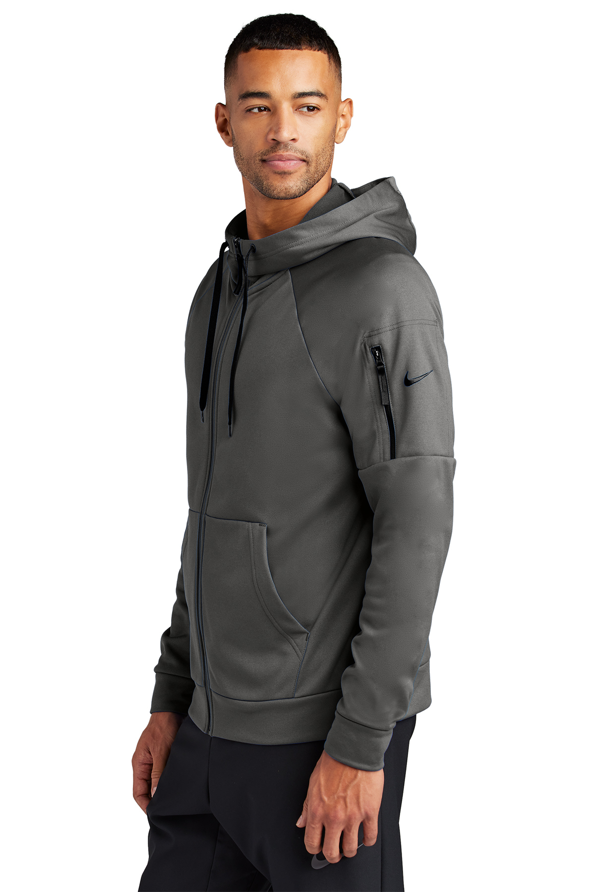 Nike Therma-FIT Pocket Full-Zip Fleece Hoodie | Product | SanMar