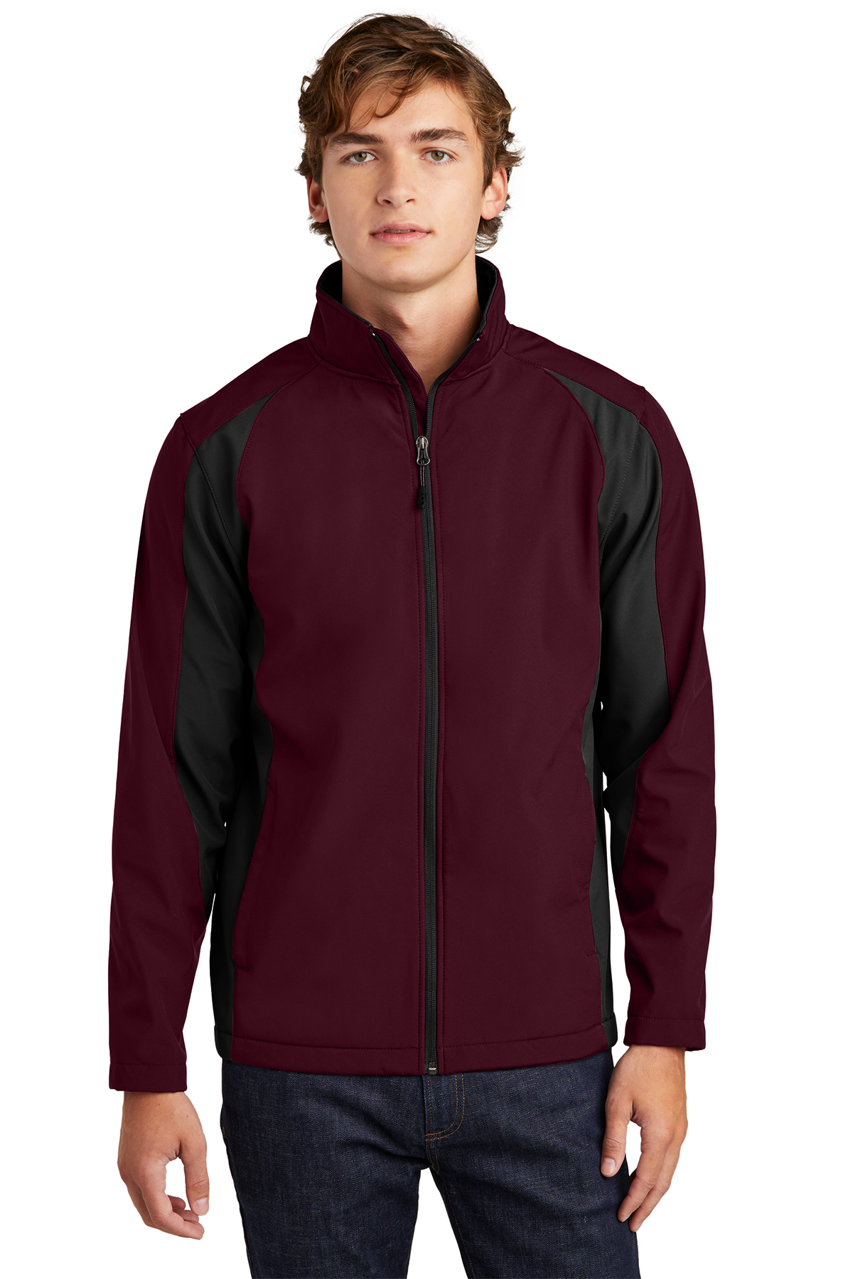 Maroon soft sale shell jacket