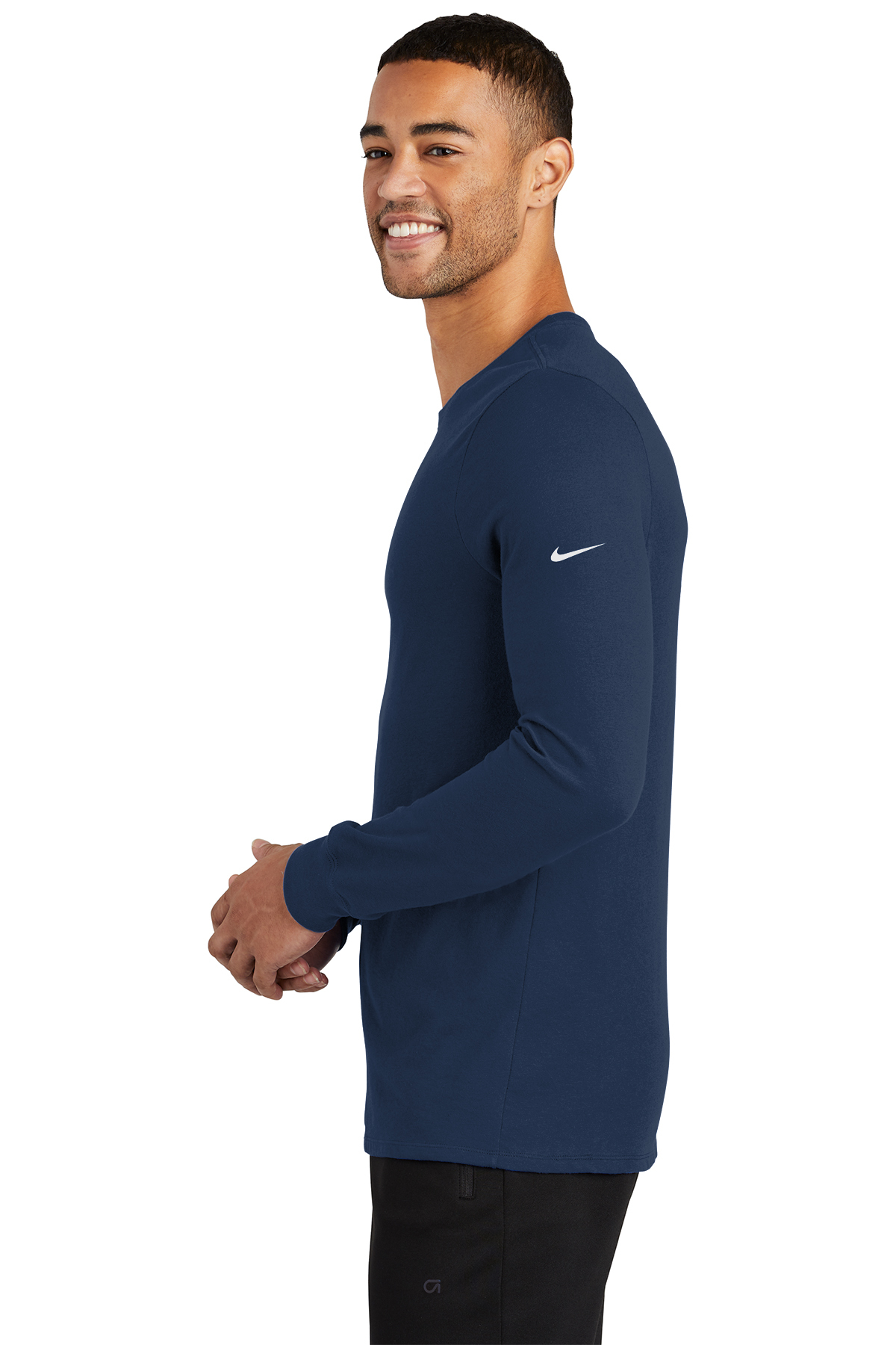 Nike navy blue long sleeve shirt deals