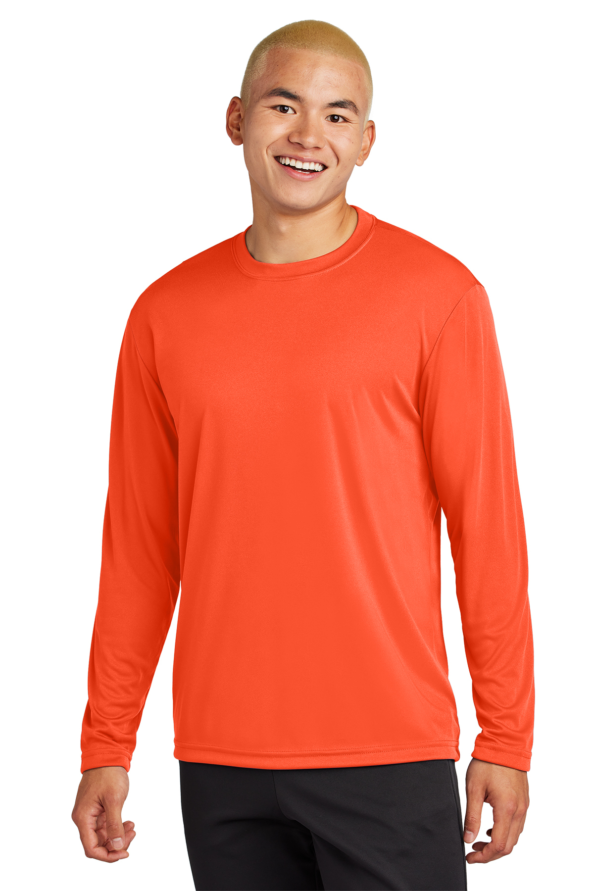 Men Full Sleeves Colourblocked Round Neck Sports T-shirt
