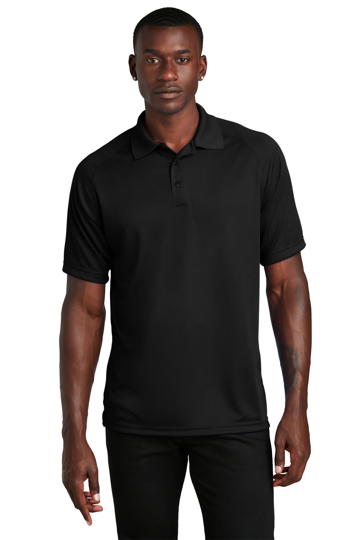 Tek Gear Dry Tek Mens Black Activewear Shirt Size Medium Polyester Blend
