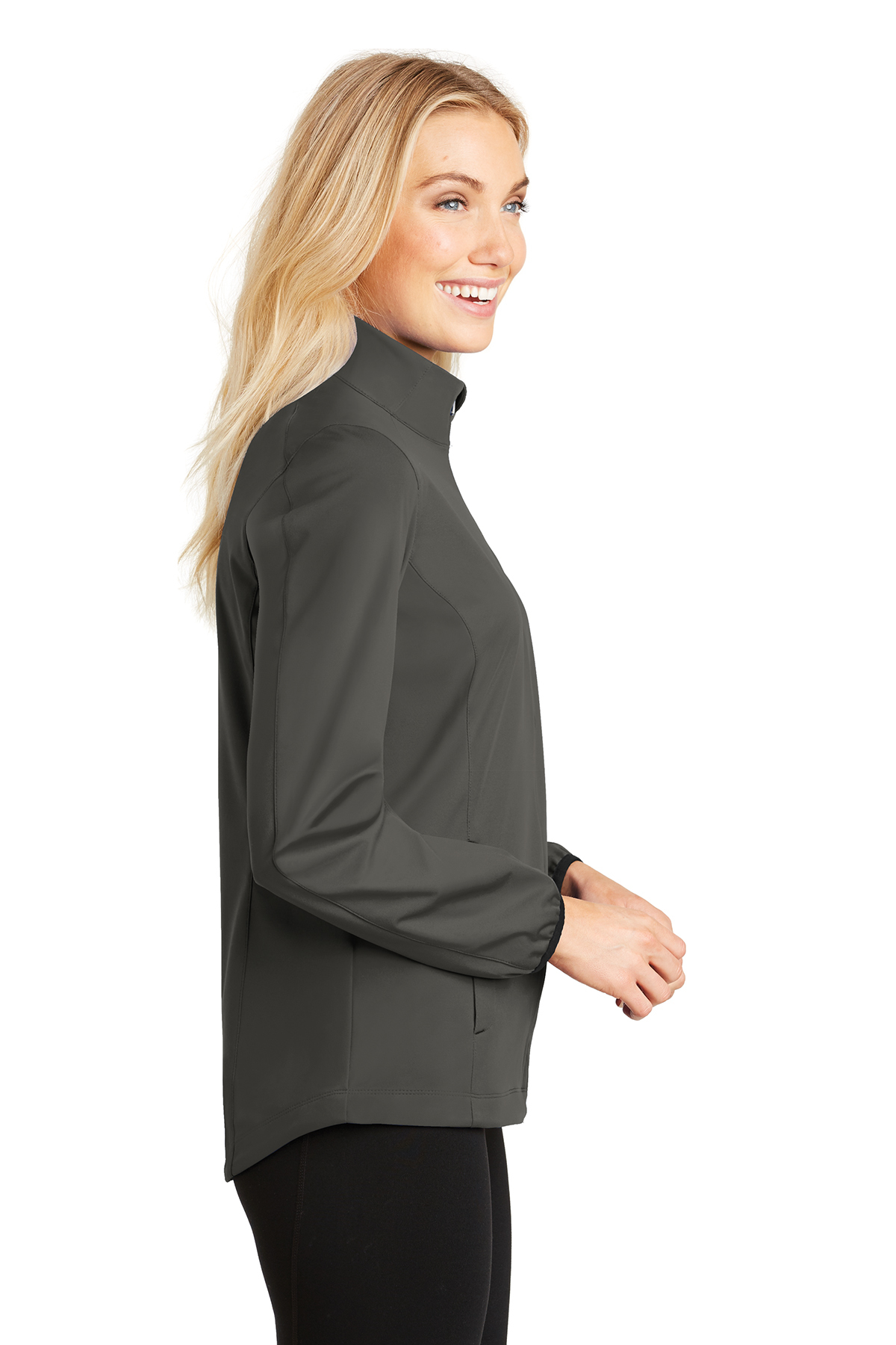 port authority ladies active hooded soft shell jacket