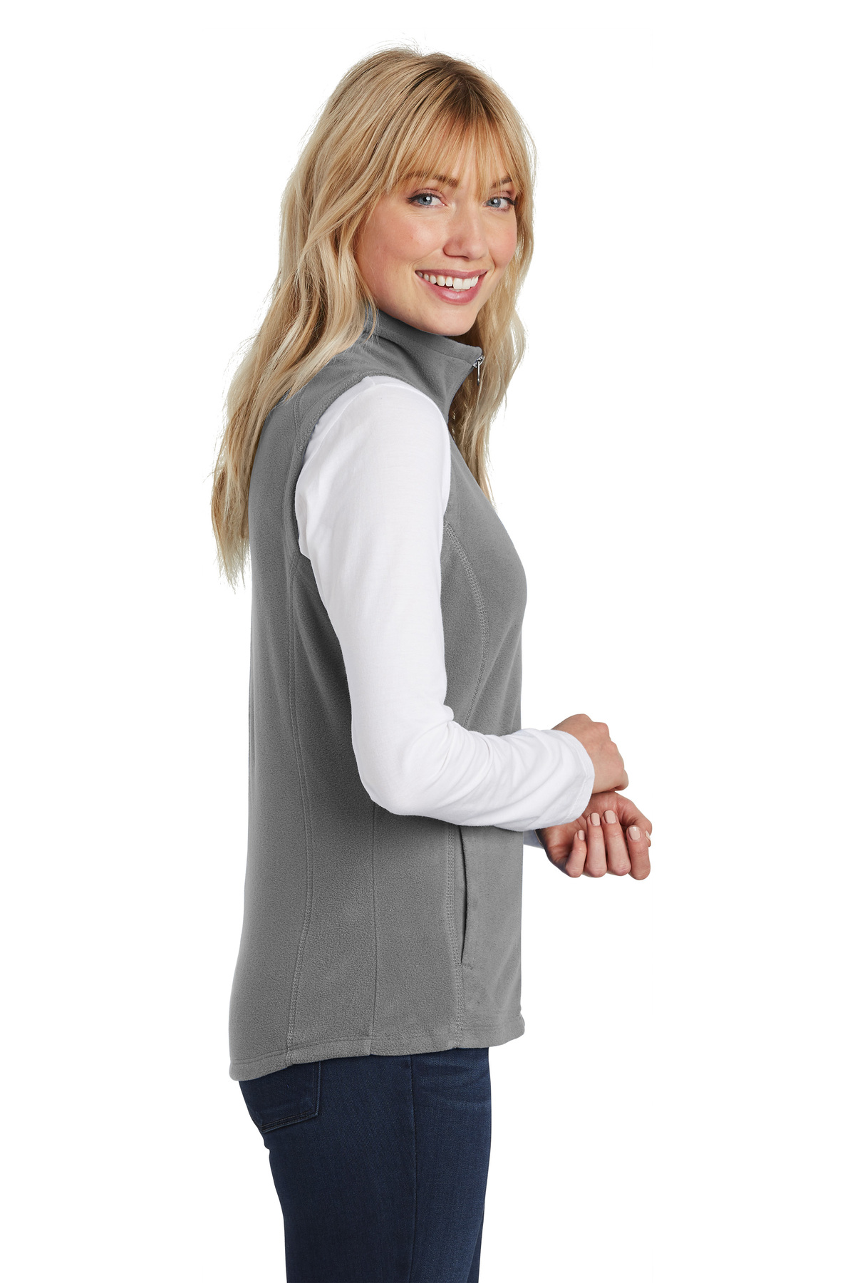 PRETTYGARDEN Womens 2023 Fall Reversible Vests Sleeveless Fleece Jacket Zip  Up H