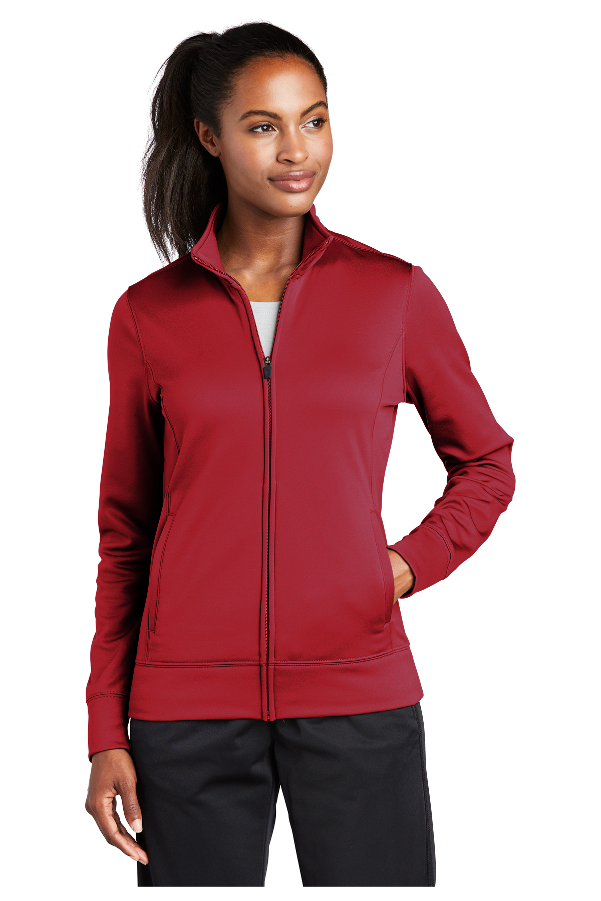 Sport-Tek Ladies Sport-Wick Fleece Full-Zip Jacket | Product | SanMar