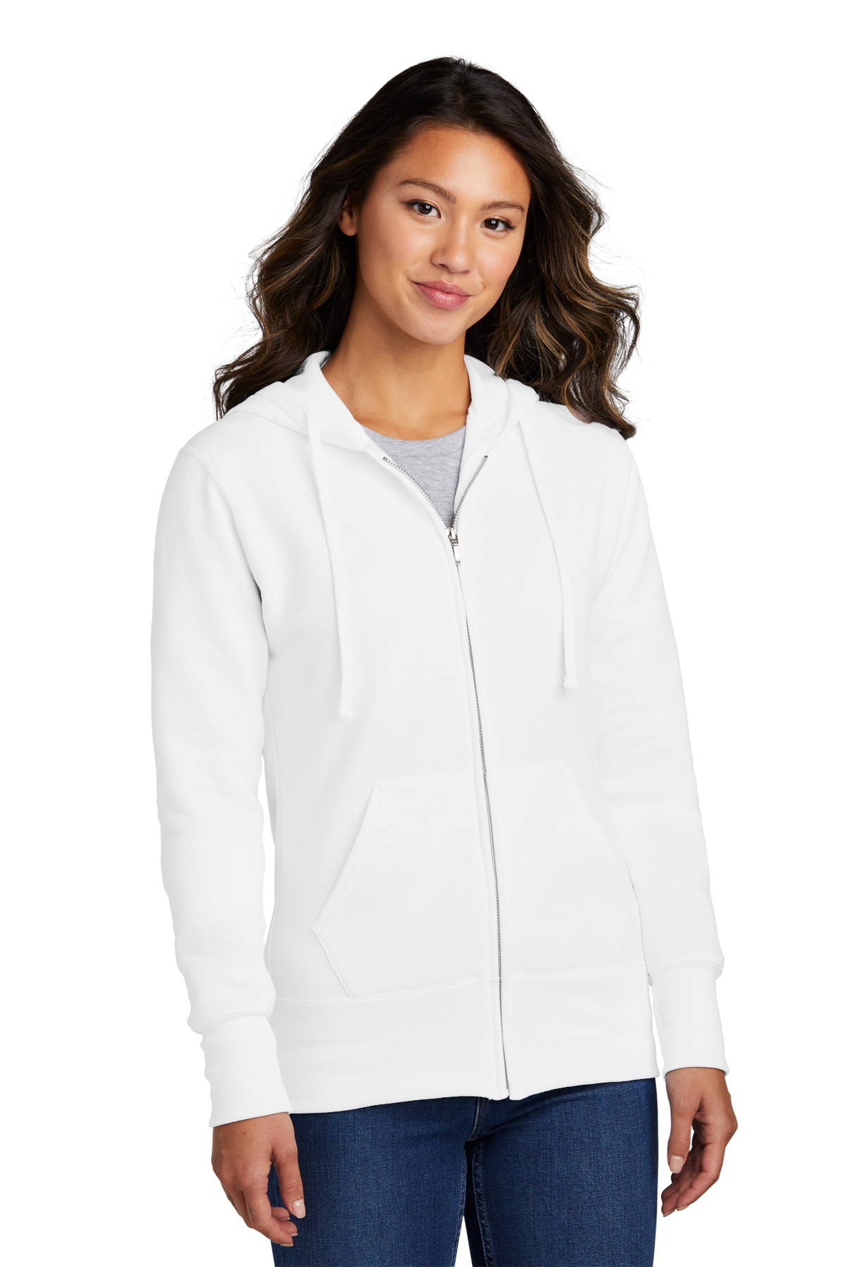 Port & Company Ladies Core Fleece Full-Zip Hooded Sweatshirt | Product ...