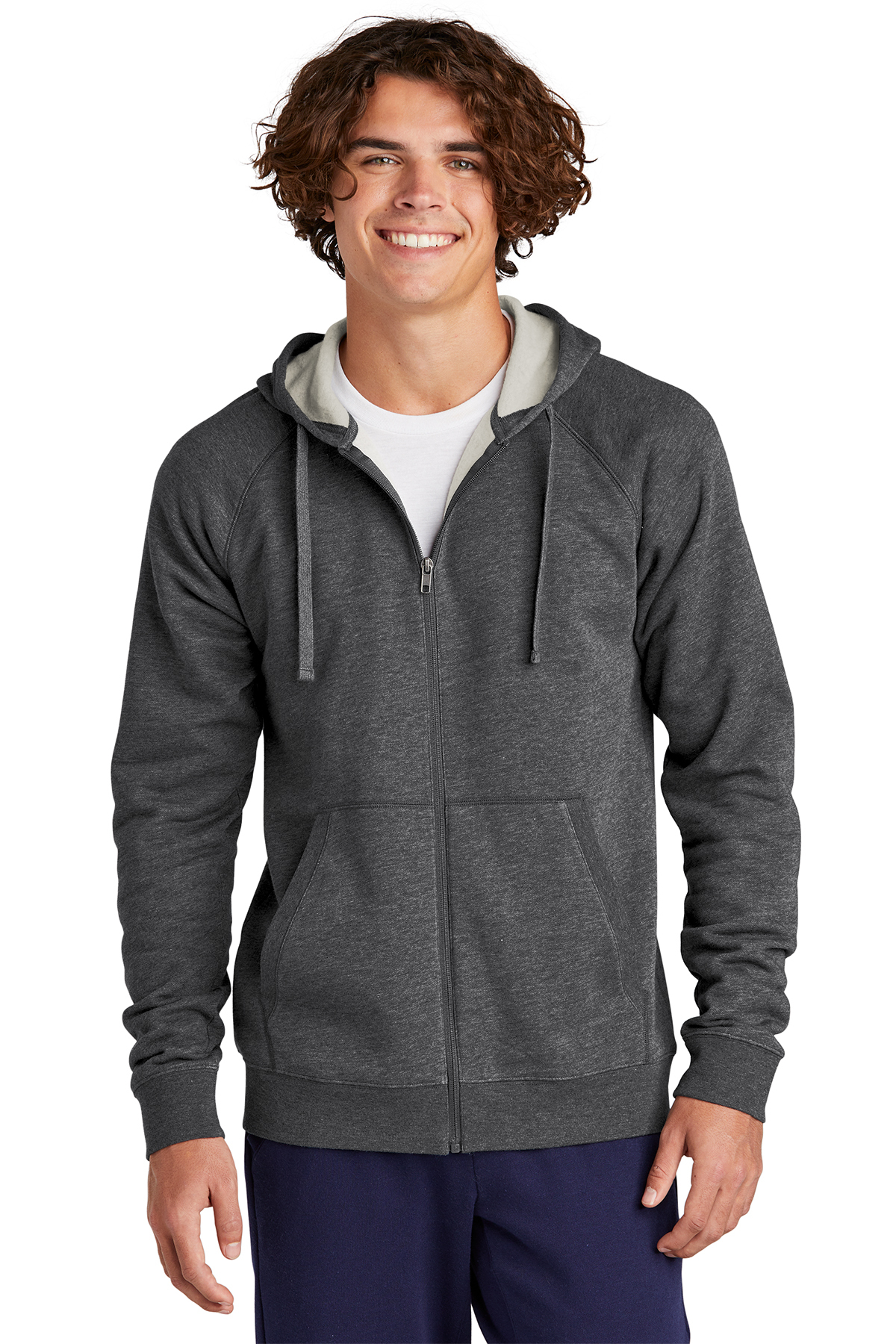 Sport Tek No Hood Full Zip Sweatshirt Fleece