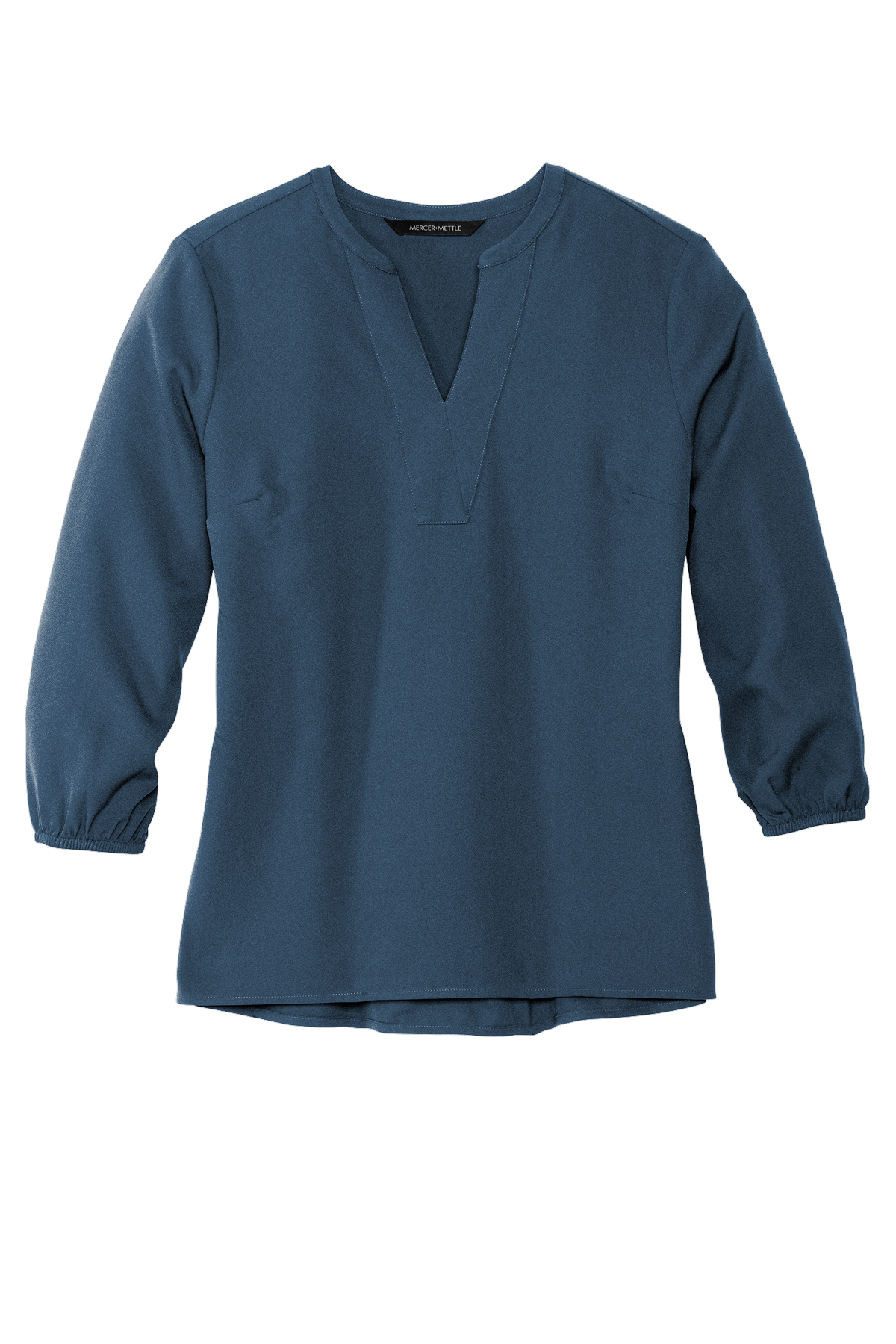 Mercer+Mettle Women's Stretch Crepe 3/4-Sleeve Blouse