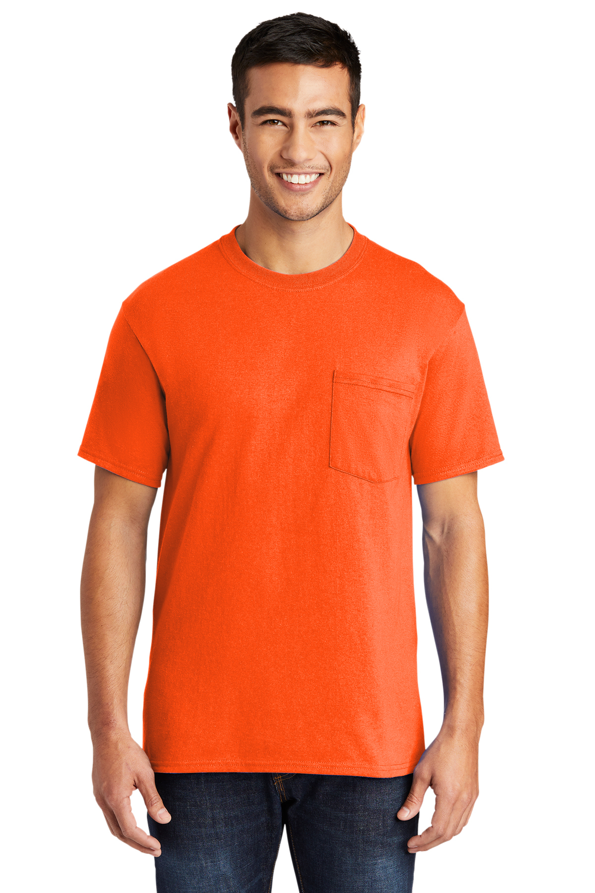 Port & Company Tall Core Blend Pocket Tee | Product | Company Casuals