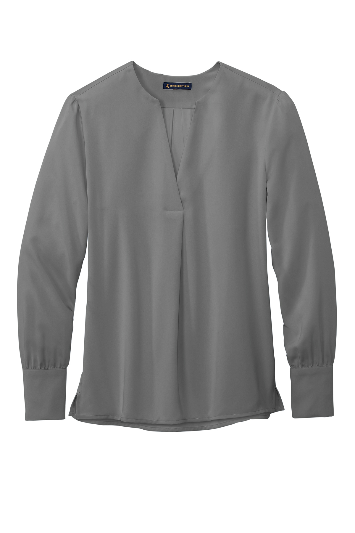 Brooks Brothers Women’s Open-Neck Satin Blouse | Product | Online ...